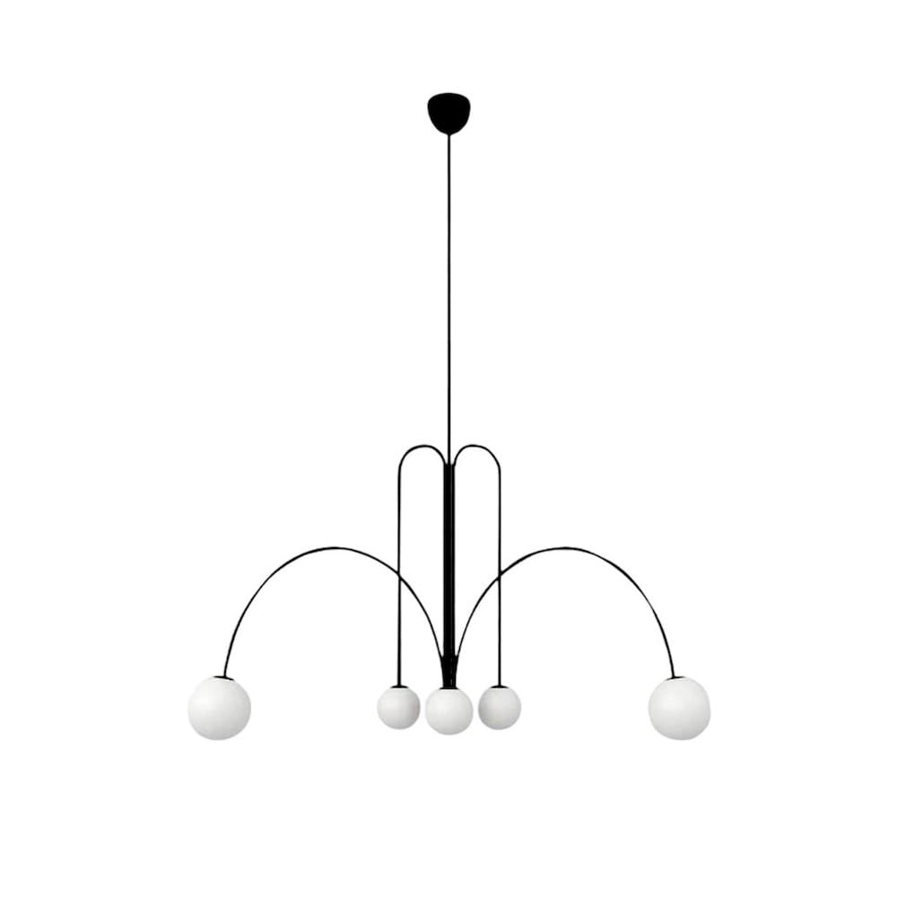 Bomba Chandelier size 130cm in Black | Nue Modern