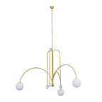 Bomba Chandelier in Gold with Lights Off | Nue Modern