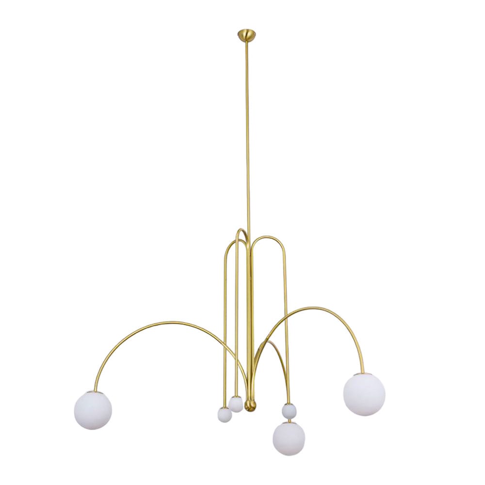 Bomba Chandelier in Gold with Lights Off | Nue Modern