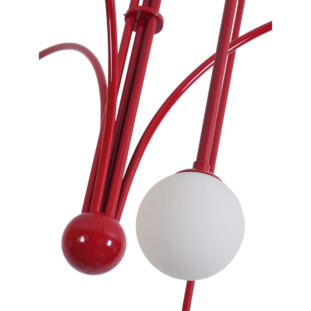 Bomba Chandelier in Red - Detail View | Nue Modern