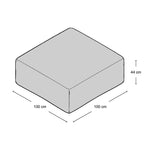 Le Mura Ottoman - low modular ottoman from Nue Modern