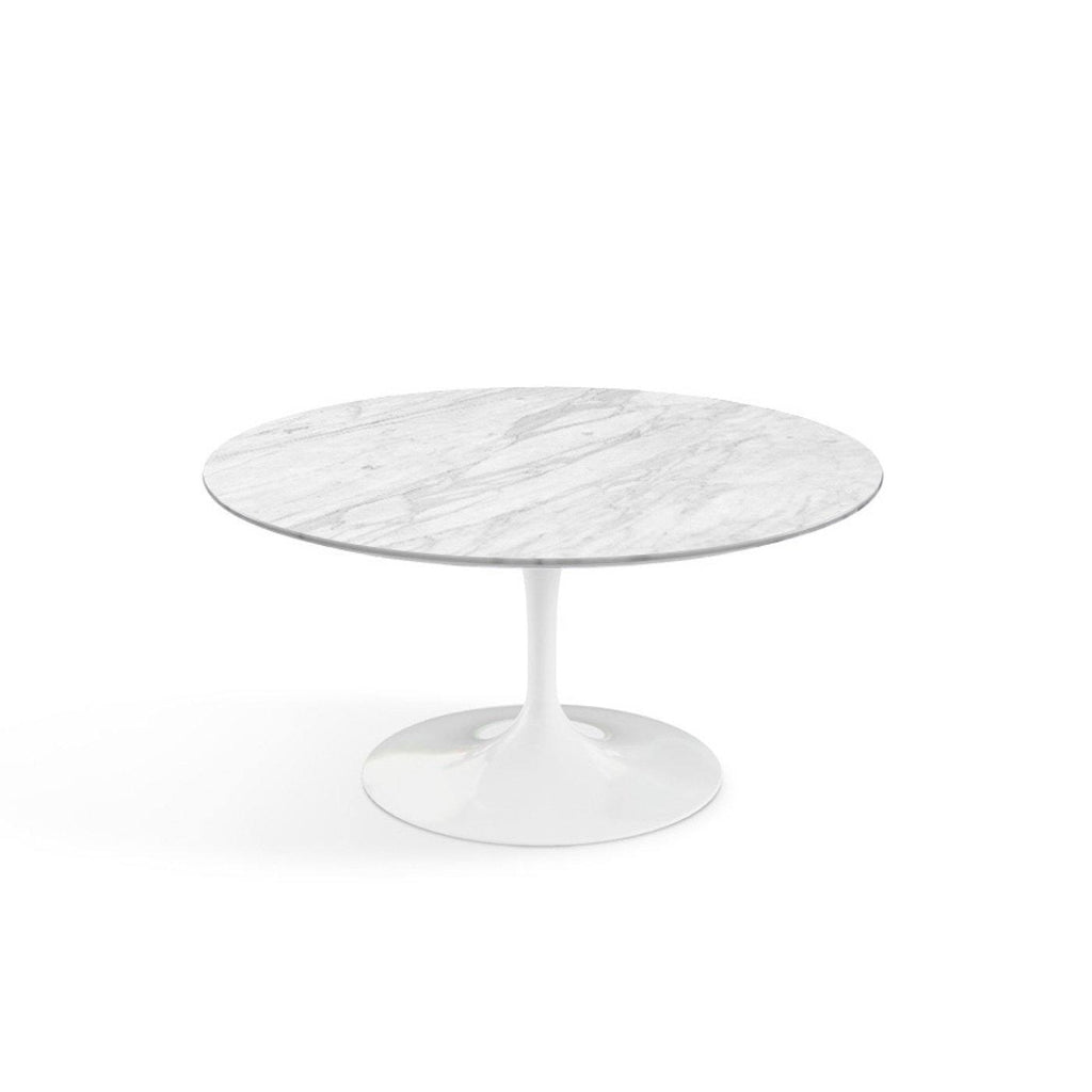Pedestal Low Table - Marble Top - Eero Saarinen-inspired marble coffee table