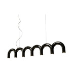 Arch Line Pendant - arched suspension unifying a row of warm light pools