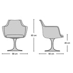 Pedestal Armchair - pedestal armchair from Nue Modern