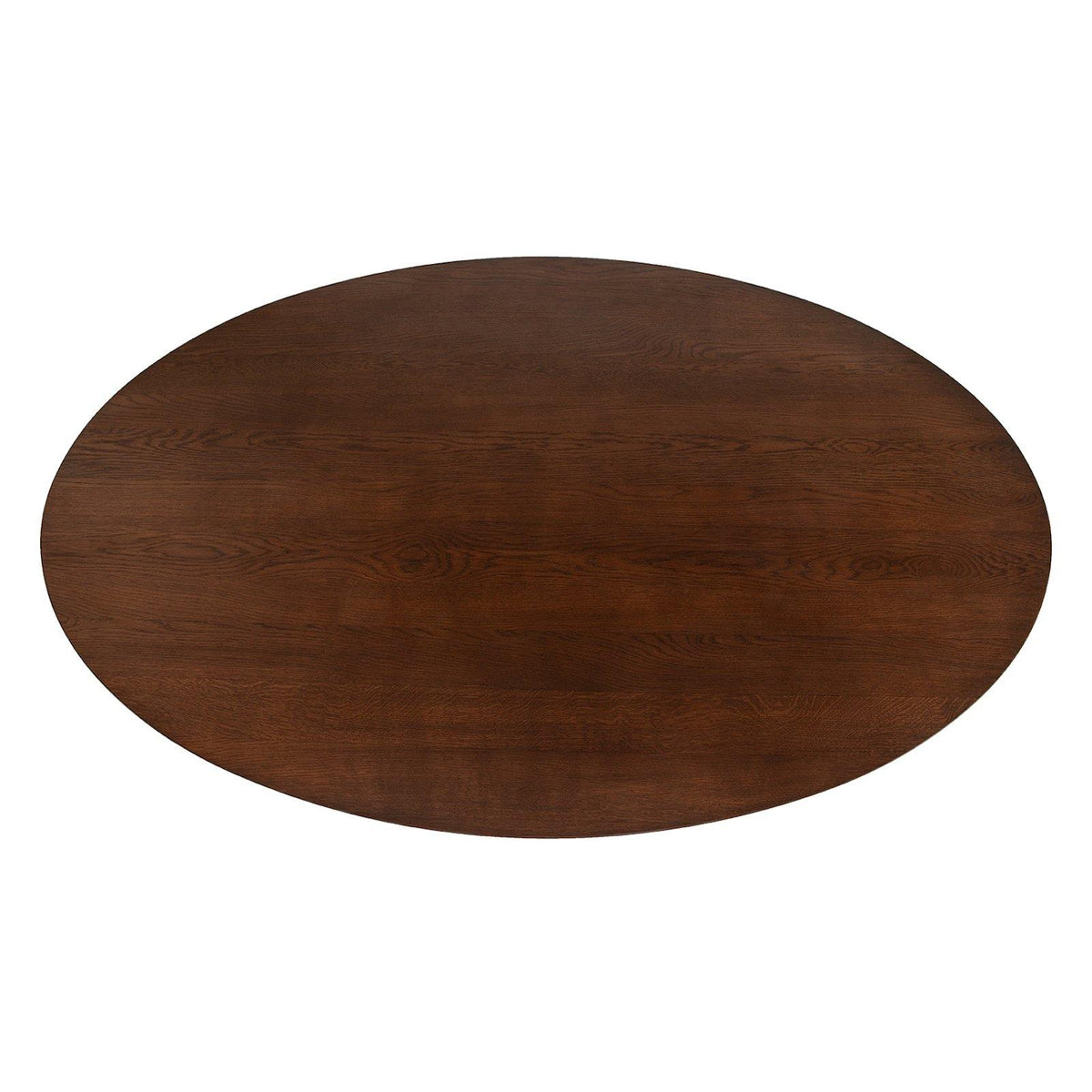 Oval Pedestal Dining Table - Wooden Top - natural wood grain