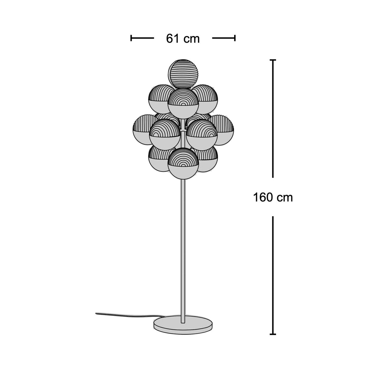 Stellar Grape Floor Lamp - globe floor lamp from Nue Modern