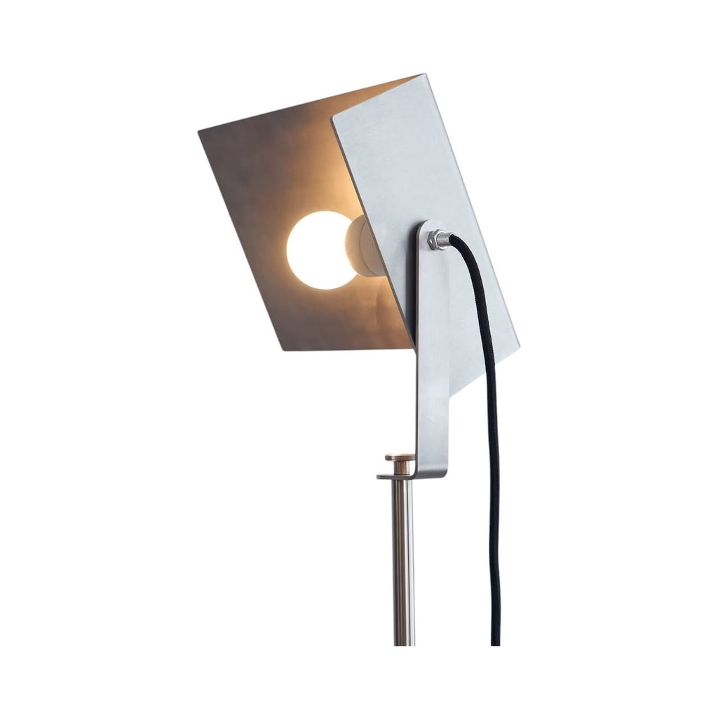 Flagpole Floor Lamp - slim pole on a stable base