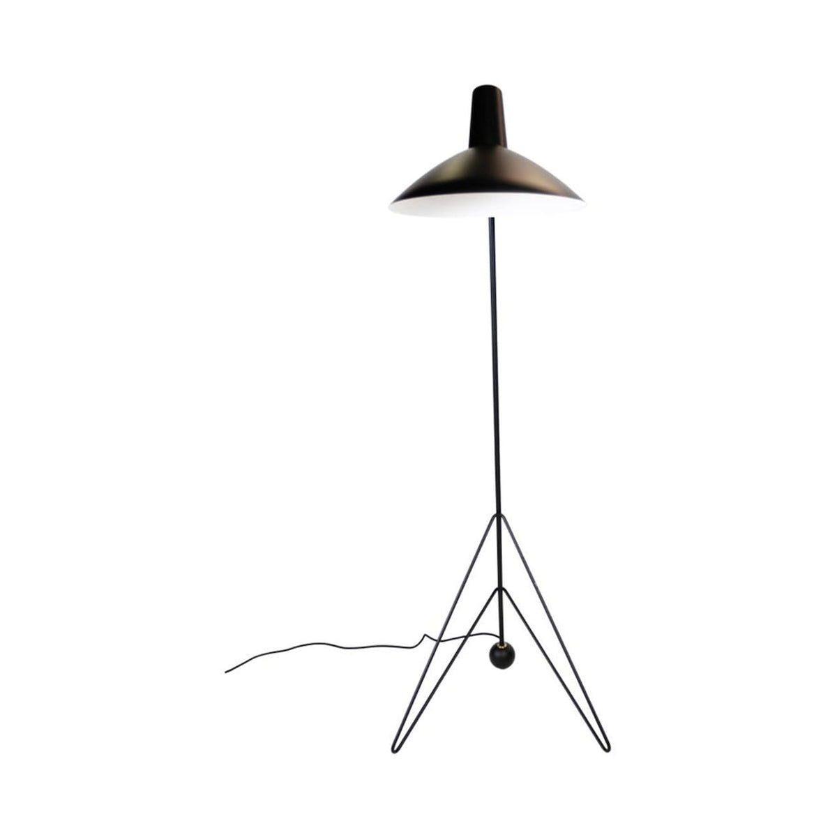 Tripod Floor Lamp - floor lamp with shade on three splayed legs