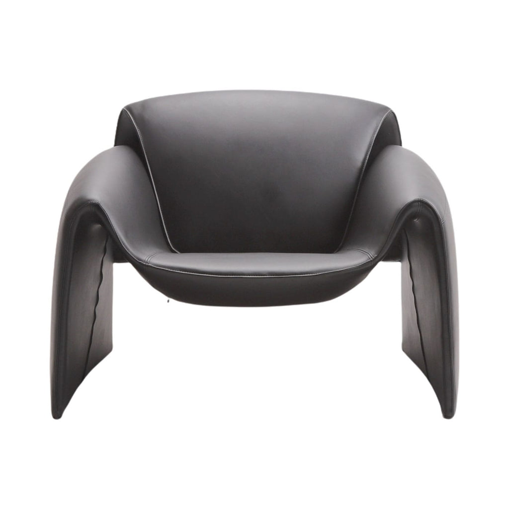 Le Club Armchair - deep club armchair with rolled-edge arms