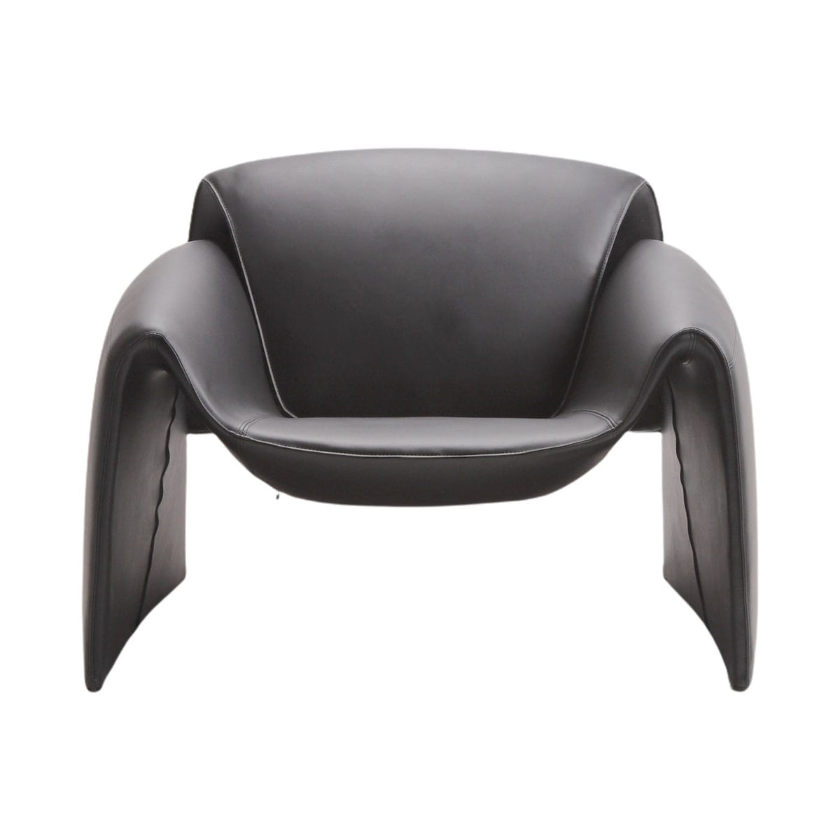 Le Club Armchair - deep club armchair with rolled-edge arms