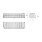 Flex Sofa Combo 2 - part of a configurable modular sofa