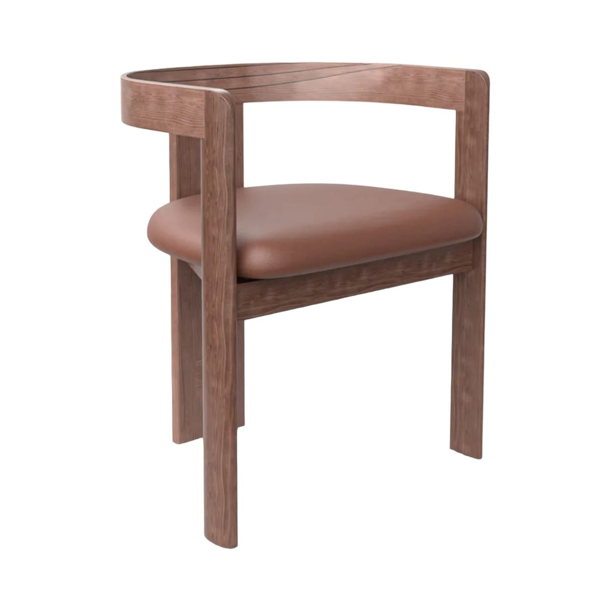 Pigreco Chair - splayed legs and embracing curved back
