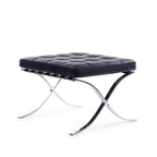 Barcelona Stool - height-matched to the Barcelona Chair for full recline