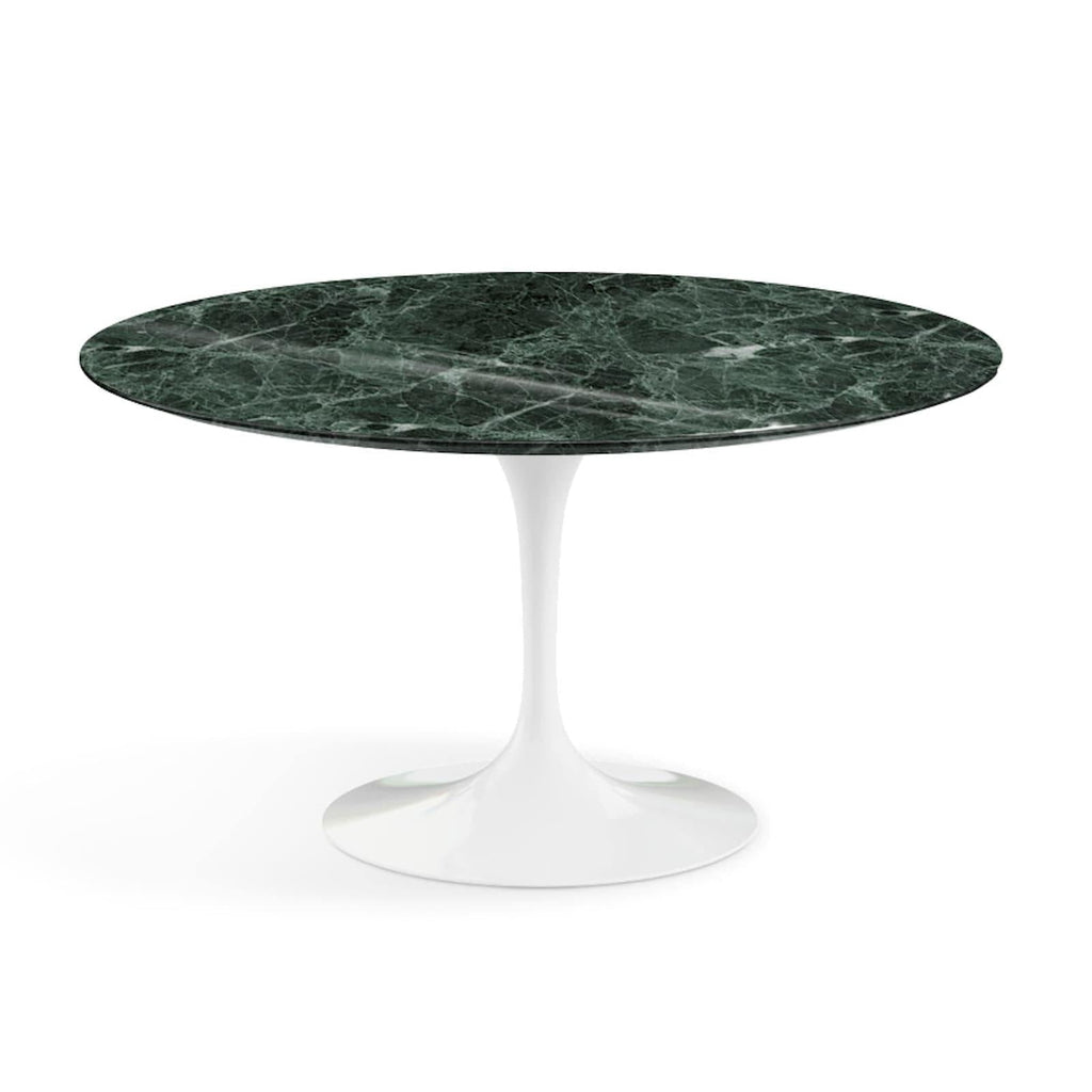 Pedestal Dining Table - Marble Top - Eero Saarinen-inspired round marble dining table