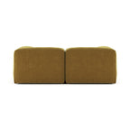 Le Mura 2-Seater Sofa - floor-hugging platform and rounded volumes