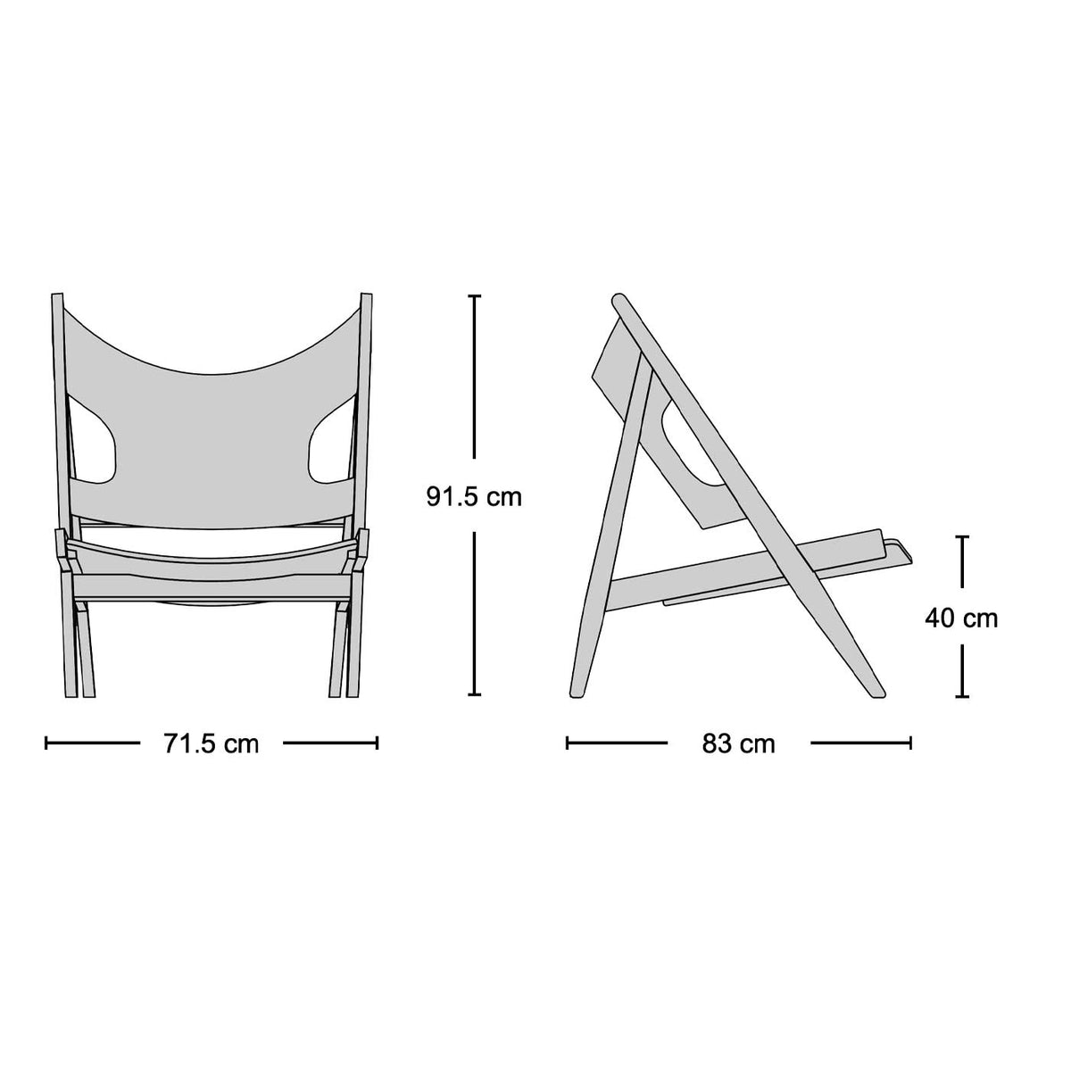Knitting Lounge Chair - armless lounge chair from Nue Modern