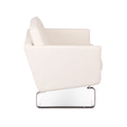 CH102 Sofa - side view showing the low wooden frame