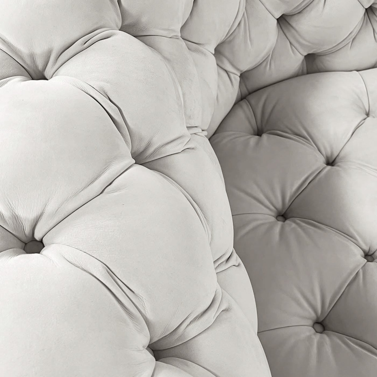 Chester Moon 3-Seater Sofa - close-up of the curled arm