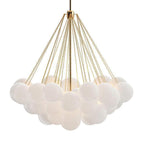 Cloud Chandelier with 37 globes in gold