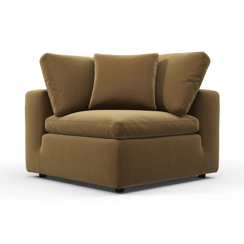 Cloud Corner Module - deep upholstered corner seat for L and U-shaped layouts