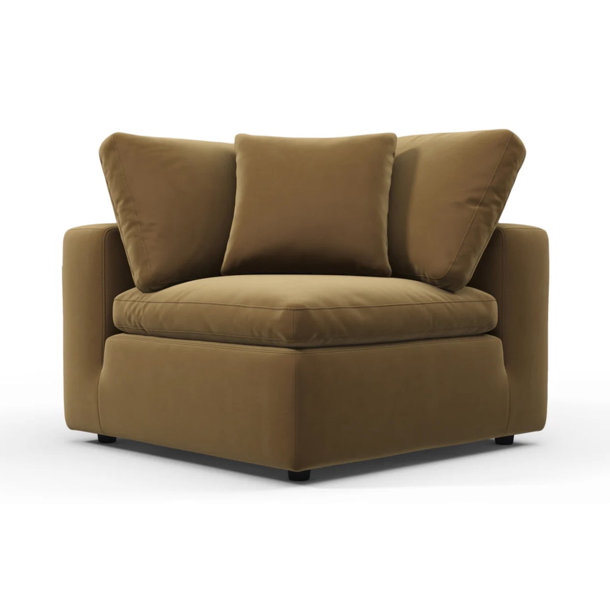 Cloud Corner Module - deep upholstered corner seat for L and U-shaped layouts