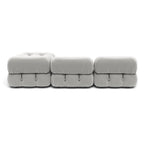 Bellini 3-Seater Sofa & Ottoman - deep seats framed by plump, rounded armrests