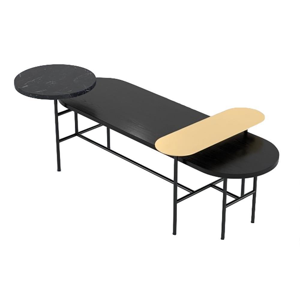 JH7 Palette Coffee Table - staggered tabletop planes on a slim frame