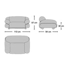Sesann Armchair - quilted armchair from Nue Modern