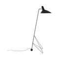 Tripod Floor Lamp - available in black or red