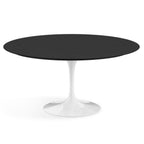 Pedestal Dining Table - round top on a single sculpted trumpet base