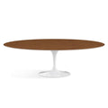 Oval Pedestal Dining Table - Wooden Top - Eero Saarinen-inspired oval wooden dining table