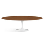 Oval Pedestal Dining Table - Wooden Top - Eero Saarinen-inspired oval wooden dining table