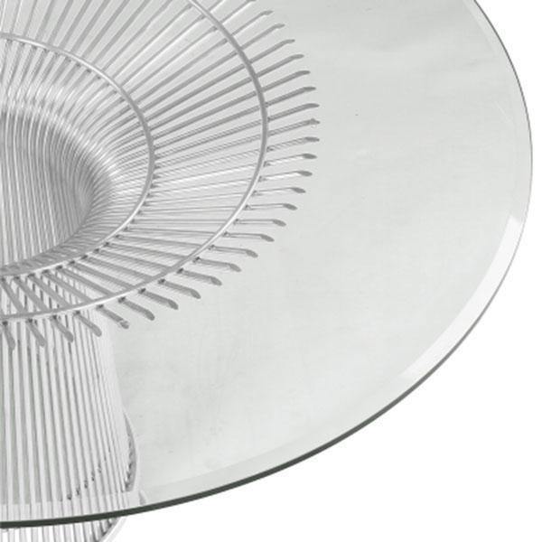 Platner Dining Table - shimmering wire rod base
