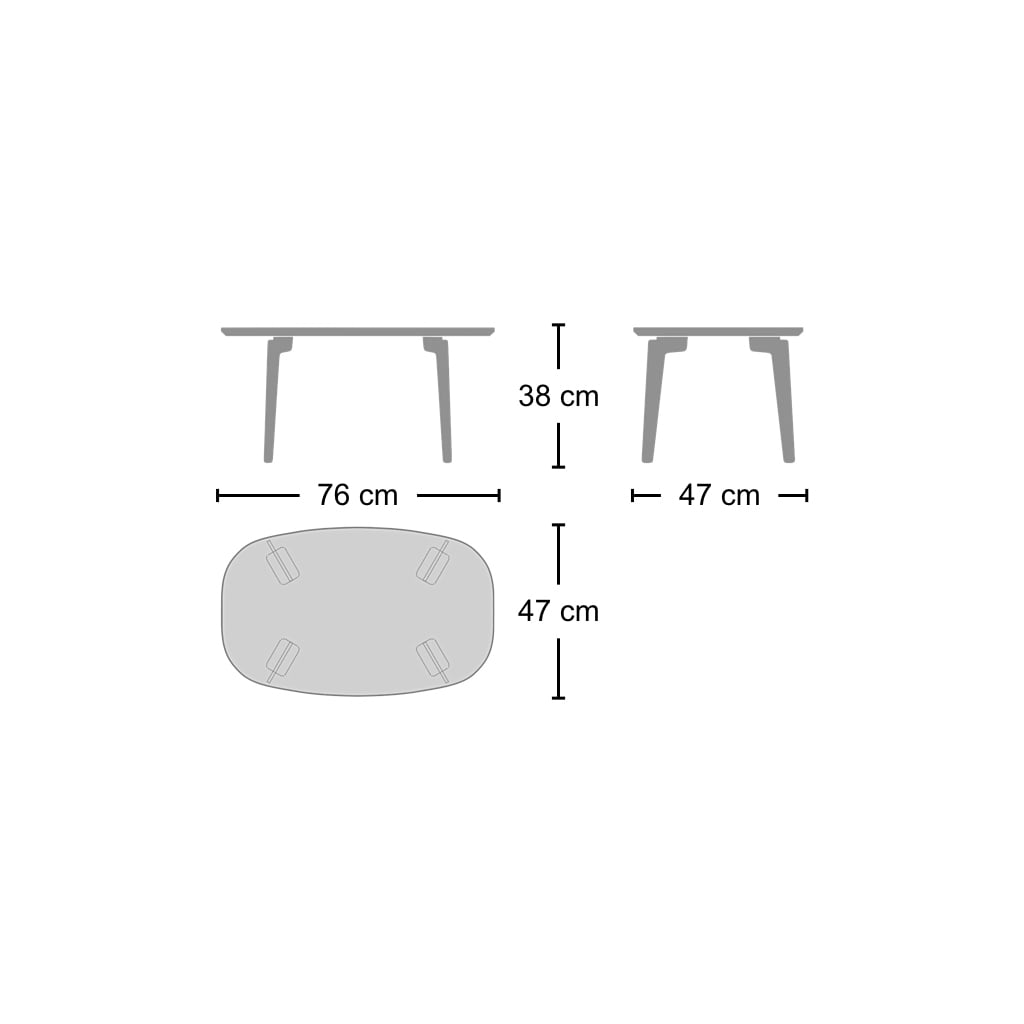 Join Coffee Tables - oval coffee tables that combine freely