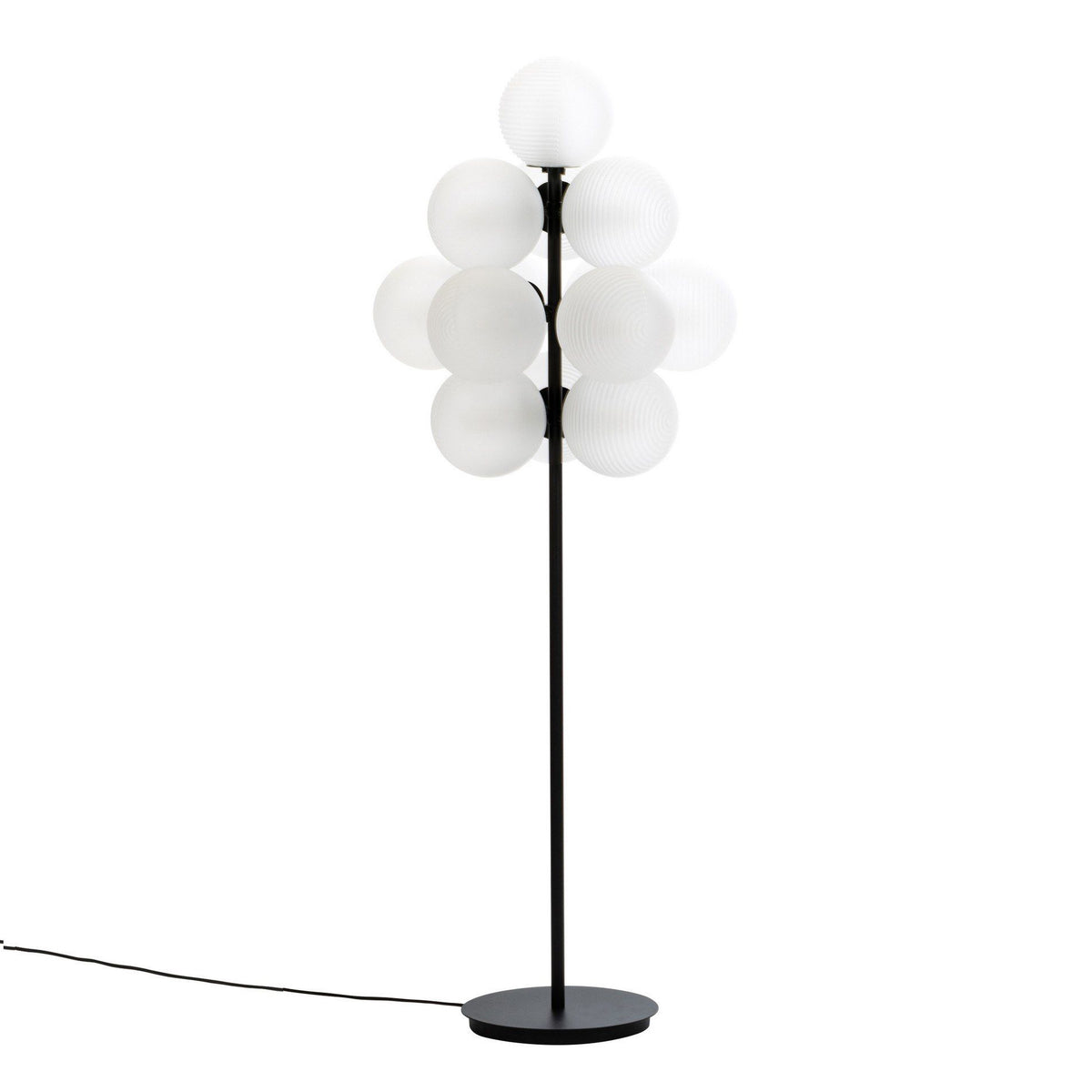 Stellar Grape Floor Lamp - available in smoke grey, aubergine or white