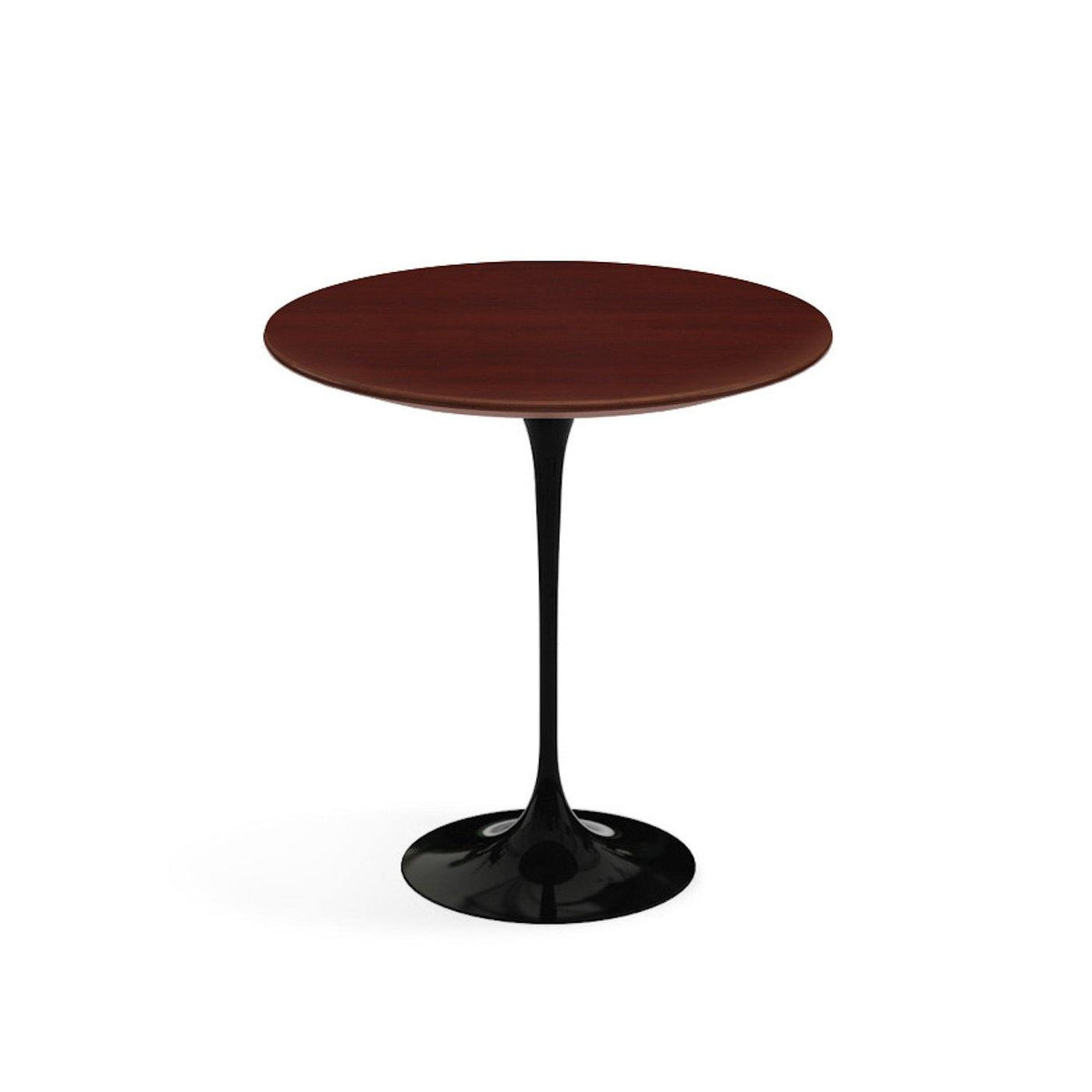 Pedestal Side Table - Wood Top - available with a dark walnut top