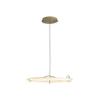 Veritas Pendant Lamp - sculpted shade on a slender drop