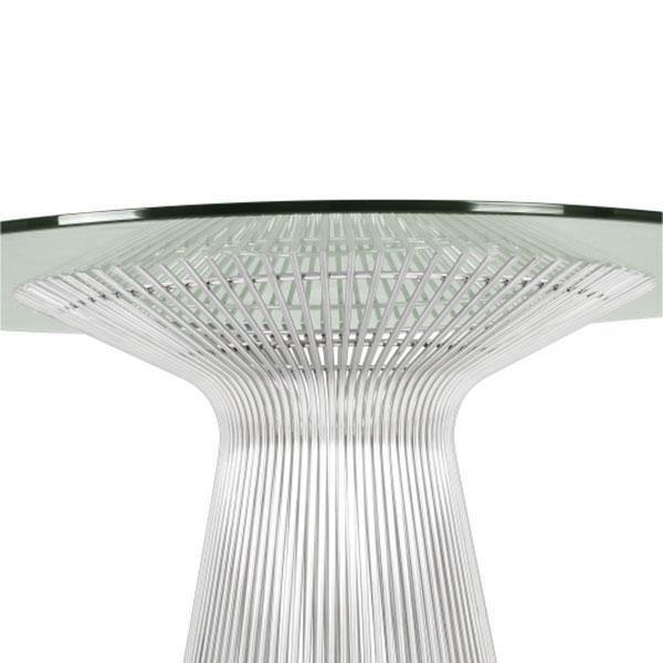 Platner Dining Table - polished nickel, gun black or gold plated frame