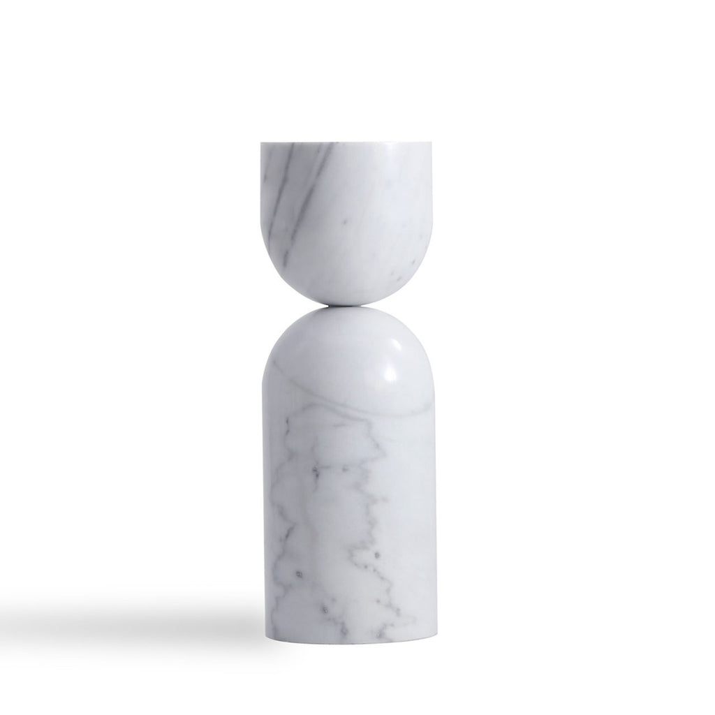 Hourglass Side Table - flared base and generous round top