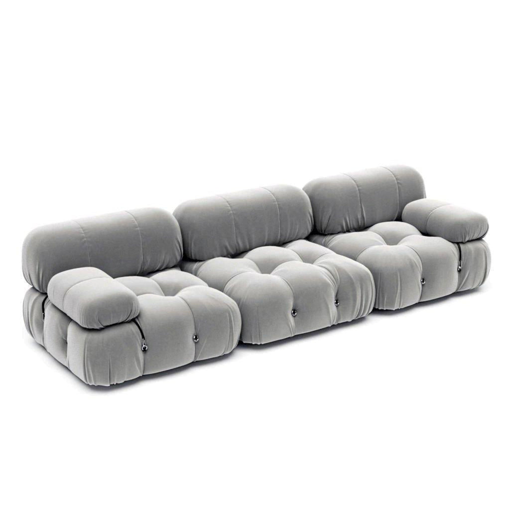 Bellini 3-Seater Sofa - three deep seats framed by plump, rounded armrests