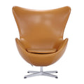 Egg Chair - Arne Jacobsen-inspired lounge chair with curved shell