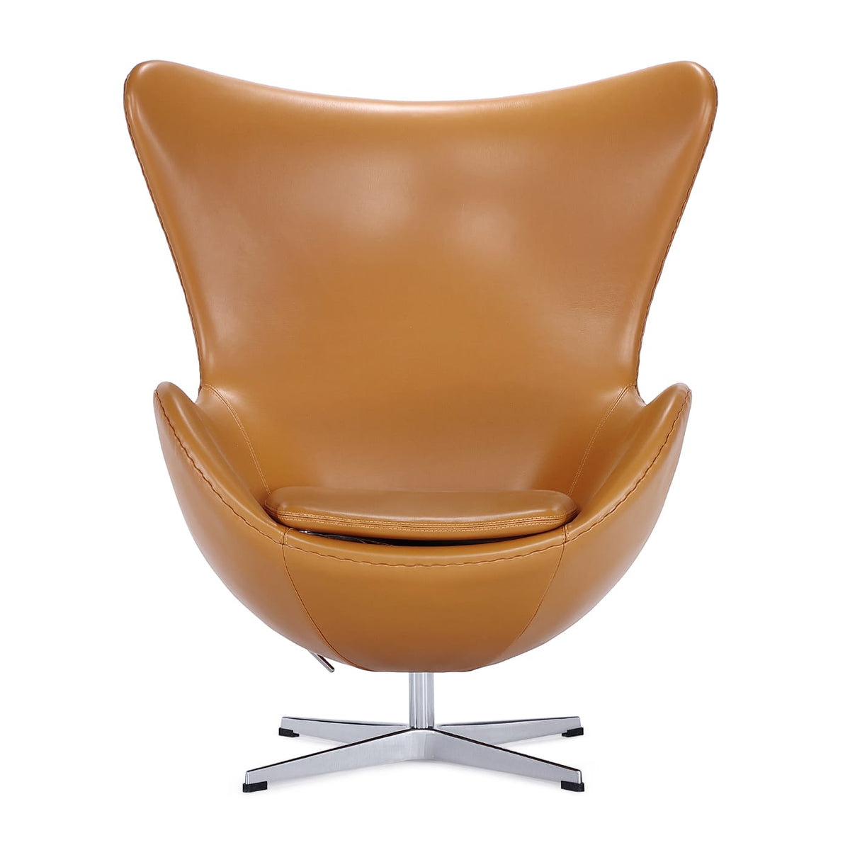 Egg Chair - Arne Jacobsen-inspired lounge chair with curved shell