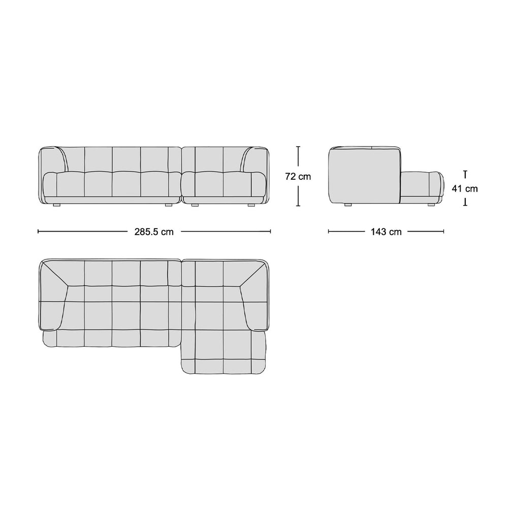 Flex Sofa Combo 4 - modular sofa element from Nue Modern