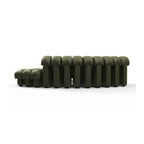 DS-600 Modular Sofa - Combo 1 - channel-quilted segments zipped together
