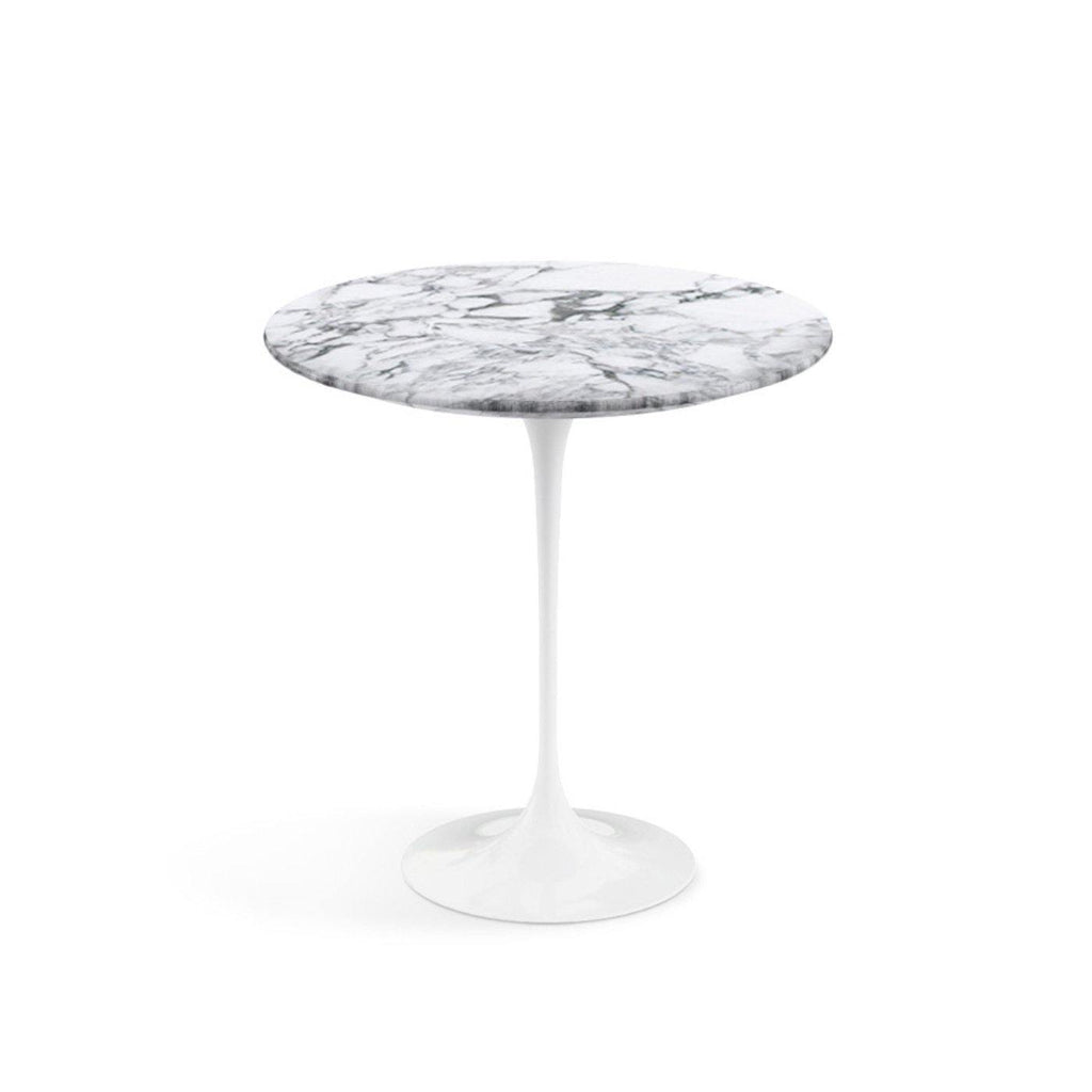 Pedestal Side Table - Marble Top - available with an Emperador Dark marble top