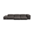 Extrasoft 3-Seater Sofa - low modular three-seater with quilted backrests