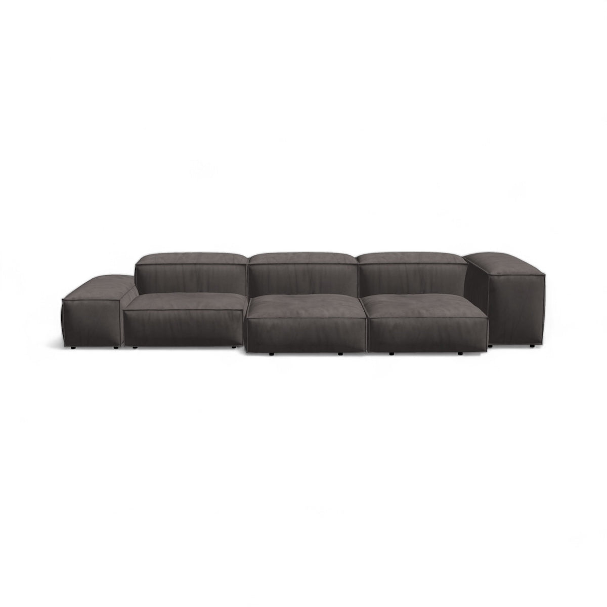Extrasoft 3-Seater Sofa - low modular three-seater with quilted backrests