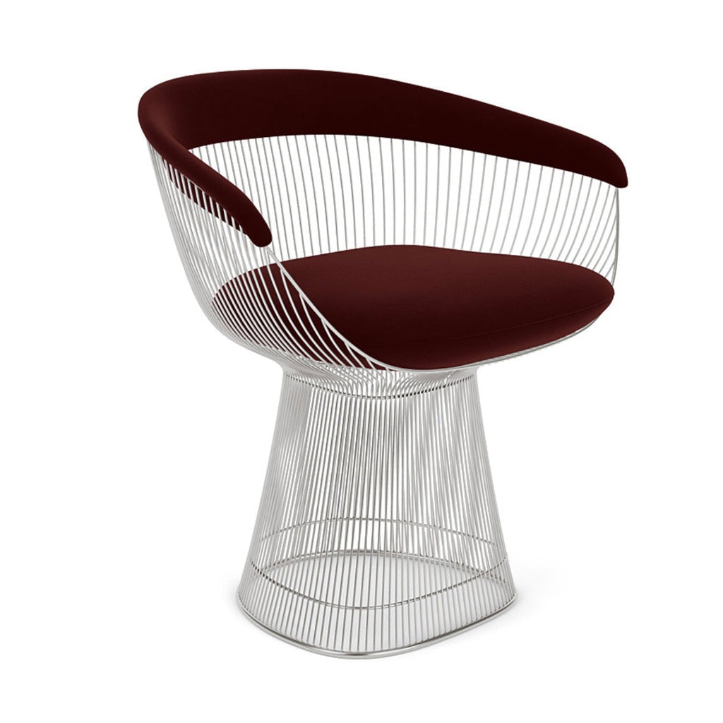 Platner Side Chair - sculpted seat on a base of fine vertical steel rods
