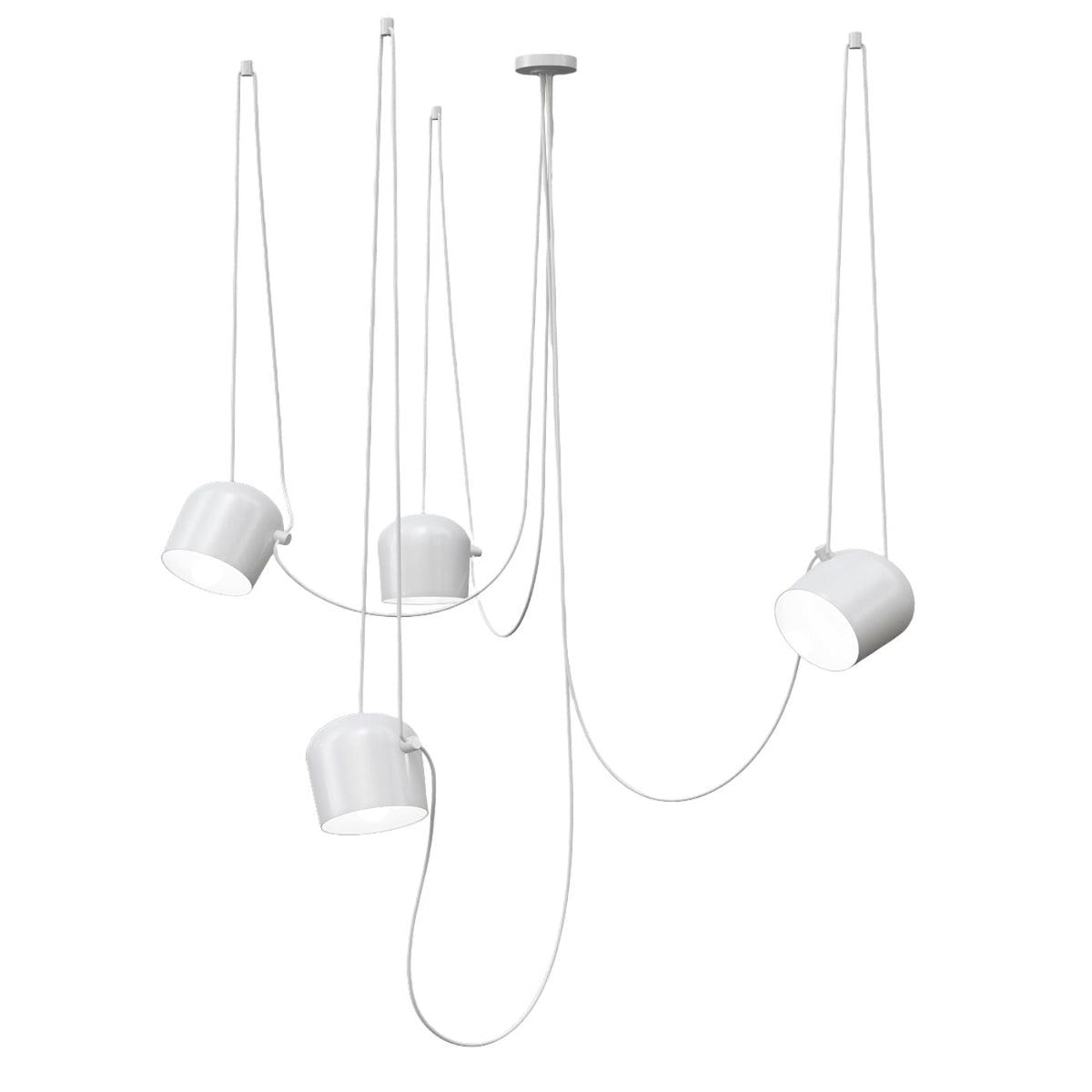 AMI Pendant Lamp - cable-draped ceiling pendant for dining tables and stairwells