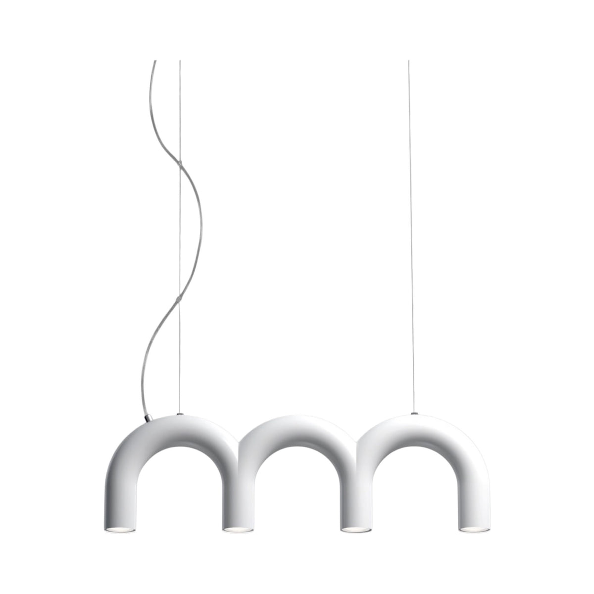 Arch Triple Pendant - layered light for halls, stairwells and generous bedsides